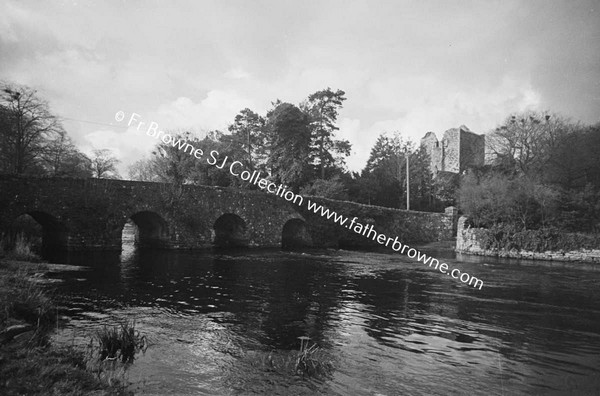 ABBEY FROM RIVER AT ABBEY BRIDGE